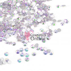 Strasuri din Cristale 100 bucati SC178AA Argintii cu Reflexii Purple 1,3mm